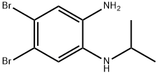 1,2-Benzenediamine, 4,5-dibromo-N1-(1-methylethyl)- 化学構造式