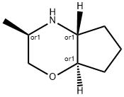 Cyclopent[b]-1,4-oxazine, octahydro-3-methyl-,(3R,4aR,7aR)-rel- Structure