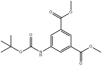 1,3-Benzenedicarboxylic acid, 5-[[(1,1-dimethylethoxy)carbonyl]amino]-, 1,3-dimethyl ester,161795-97-7,结构式