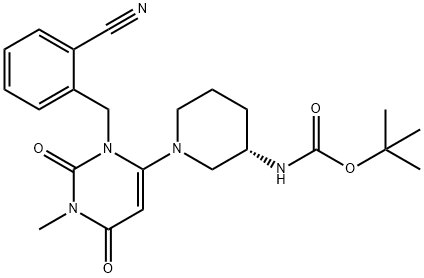 (S)-tert-butyl (1-(3-(2-cyanobenzyl) Struktur