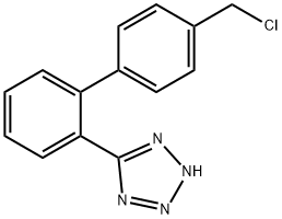 2H-Tetrazole, 5-[4'-(chloromethyl)[1,1'-biphenyl]-2-yl]- Structure