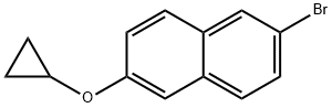 2-bromo-6-cyclopropoxynaphthalene(WXC09747) 化学構造式