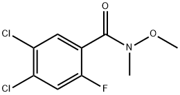 Benzamide, 4,5-dichloro-2-fluoro-N-methoxy-N-methyl- Struktur