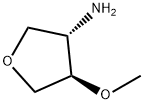 (3S,4R)-4-Methoxytetrahydrofuran-3-amine Struktur