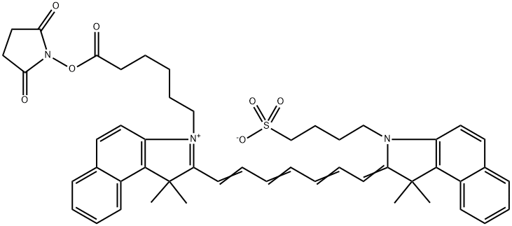 ICG-NHS(mono-sulfo-cy7.5 NHS) 化学構造式