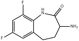 3-amino-7,9-difluoro-1,3,4,5-tetrahydro-1-benzazepin-2-one Structure