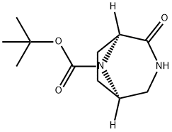 8-Boc-3,8-diazabicyclo[3.2.1]octan-2-one Structure