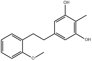 1,3-Benzenediol, 5-[2-(2-methoxyphenyl)ethyl]-2-methyl-,162411-68-9,结构式