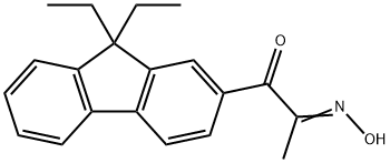 1,2-Propanedione, 1-(9,9-diethyl-9H-fluoren-2-yl)-, 2-oxime Structure