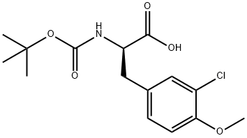 D-Tyrosine, 3-chloro-N-[(1,1-dimethylethoxy)carbonyl]-O-methyl- Structure
