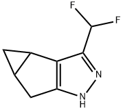 3-(二氟甲基)-3B,4,4A,5-四氢-1H-环丙[3,4]环戊[1,2-C]吡唑 结构式