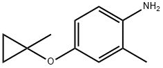 Benzenamine, 2-methyl-4-[(1-methylcyclopropyl)oxy]-,1626355-71-2,结构式
