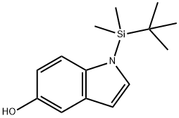 1H-Indol-5-ol, 1-[(1,1-dimethylethyl)dimethylsilyl]- 结构式