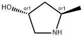 3-Pyrrolidinol, 5-methyl-, (3R,5R)-rel- Struktur