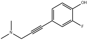 4-(3-(二甲基氨基)丙-1-炔-1-基)-2-氟苯酚,1627542-16-8,结构式