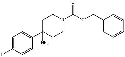 Benzyl 4-amino-4-(4-fluorophenyl)piperidine-1-carboxylate Struktur