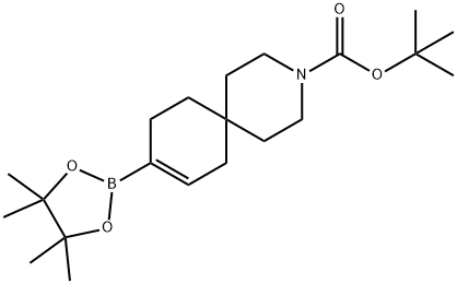 3-Azaspiro[5.5]undec-8-ene-3-carboxylic acid, 9-(4,4,5,5-tetramethyl-1,3,2-dioxaborolan-2-yl)-, 1,1-dimethylethyl ester Structure