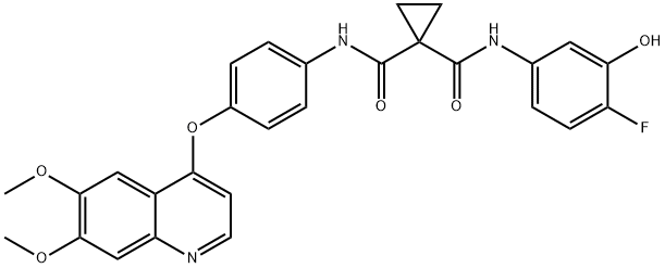 1628530-41-5 N-[4-[(6,7-Dimethoxy-4-quinolinyl)oxy]phenyl]-N'-(4-fluoro-3-hydroxyphenyl)-1,1-cyclopropanedicarboxamide