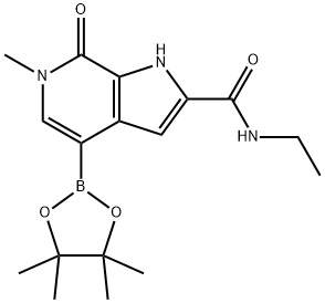 1628864-80-1 N-ethyl-6-methyl-7-oxo-4-(4,4,5,5-tetramethyl-1,3,2-dioxaborolan-2-yl)-1H-pyrrolo[2,3-c]pyridine-2-carboxamide