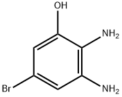 2,3-二氨基-5-溴苯酚,1628908-26-8,结构式