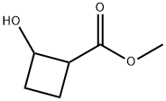 Cyclobutanecarboxylic acid, 2-hydroxy-, methyl ester Struktur
