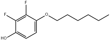 Phenol, 2,3-difluoro-4-(hexyloxy)- Structure