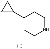 4-cyclopropyl-4-methylpiperidine hydrochloride Struktur