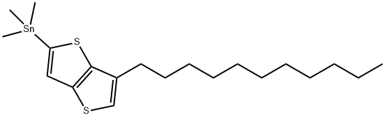 Stannane, trimethyl(6-undecylthieno[3,2-b]thien-2-yl)- Struktur