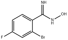Benzenecarboximidamide, 2-bromo-4-fluoro-N-hydroxy- 结构式