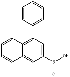Boronic acid, B-(4-phenyl-2-naphthalenyl)- Structure