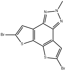 2H-Dithieno[3,2-e:2',3'-g]benzotriazole, 5,8-dibromo-2-methyl- Structure