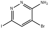 3-Pyridazinamine, 4-bromo-6-iodo- Structure