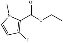 1H-Pyrrole-2-carboxylic acid, 3-fluoro-1-methyl-, ethyl ester Structure