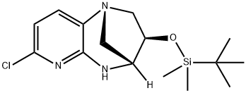 (1S,3R,4R)-3-((tert-Butyldimethylsilyl)oxy)-7-chloro-2,3,4,5-tetrahydro-1,4-methanopyrido[2,3-b][1,4]diazepine Structure