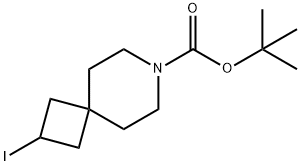 tert-butyl2-iodo-7-azaspiro[3.5]nonane-7-carboxylate Struktur