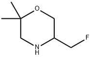 5-(Fluoromethyl)-2,2-dimethylmorpholine Structure