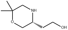 3-Morpholineethanol, 6,6-dimethyl-, (3R)- Structure