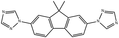 1H-1,2,4-Triazole,1,1'-(9,9-dimethyl-9H-fluorene-2,7-diyl)bis- Structure