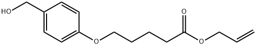 丙-2-烯-1-基 5-[4-(羟甲基)苯氧基]戊酯,1642310-00-6,结构式