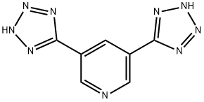 Pyridine, 3,5-bis(2H-tetrazol-5-yl)- Structure