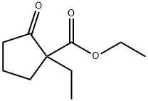 Cyclopentanecarboxylic acid, 1-ethyl-2-oxo-, ethyl ester 结构式
