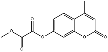 Ethanedioic acid, 1-methyl 2-(4-methyl-2-oxo-2H-1-benzopyran-7-yl) ester Struktur