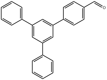 5'-苯基-[1,1':3',1''-三联苯]-4-甲醛 结构式