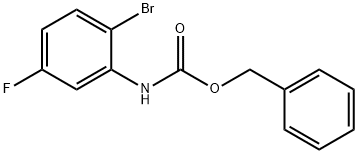 (2-溴-5-氟苯基)氨基甲酸苄酯,1643796-25-1,结构式