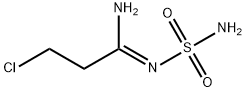 Propanimidamide, N'-(aminosulfonyl)-3-chloro-, (1Z)- Struktur