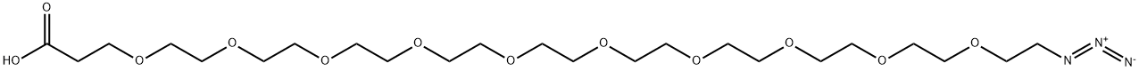 叠氮-十聚乙二醇-羧酸,1644163-57-4,结构式