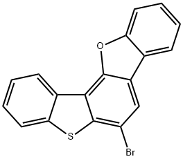 6-溴苯并[B]苯并[4,5]噻吩并[2,3-G]苯并呋喃 结构式