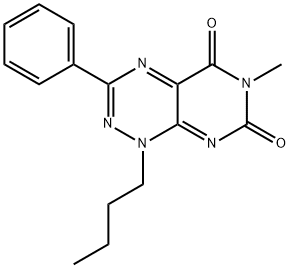 164520-07-4 Pyrimido[5,4-e]-1,2,4-triazine-5,7(1H,6H)-dione, 1-butyl-6-methyl-3-phenyl-