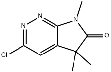 3-氯-5,5,7三甲基-5H-吡咯并[2,3-C]哒嗪-6(7H)-酮,1646256-12-3,结构式