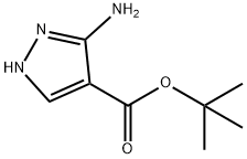 1,1-二甲基乙基-3-氨基-1H-吡唑-4-羧酸盐,1646543-44-3,结构式